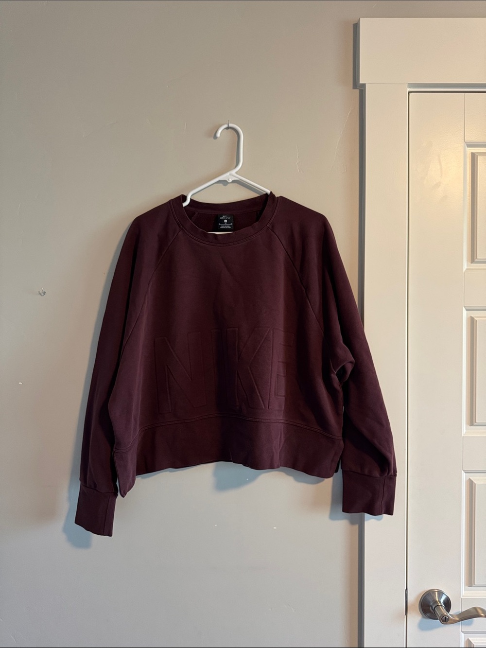 Nike Women's Burgundy Crewneck Sweatshirt